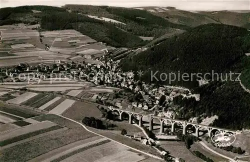 AK / Ansichtskarte Willingen Sauerland Fliegeraufnahme Viadukt  Kat. Willingen (Upland)