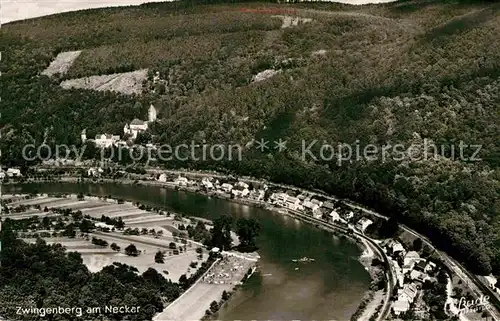 AK / Ansichtskarte Zwingenberg Neckar Fliegeraufnahme