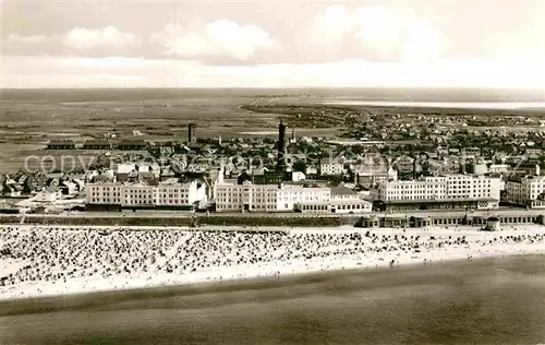 AK / Ansichtskarte Borkum Nordseebad Fliegeraufnahme Kat. Borkum