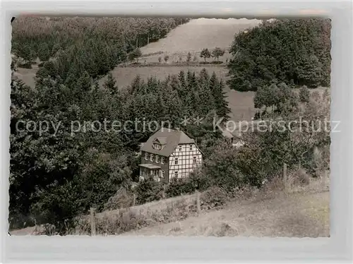 AK / Ansichtskarte Wingeshausen Pension Wied Kat. Bad Berleburg