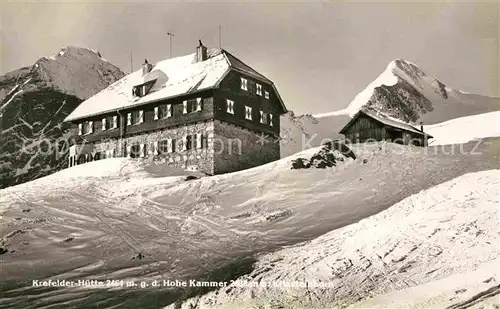 AK / Ansichtskarte Krefelder Huette Hohe Kammer Kitzsteinhorn  Kat. Kaprun