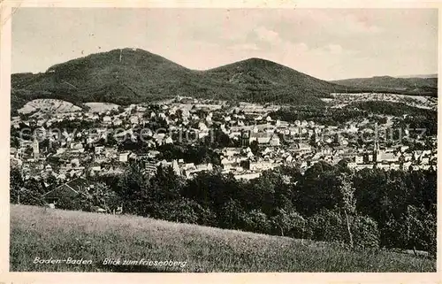 AK / Ansichtskarte Baden Baden Blick zum Friesenberg  Kat. Baden Baden