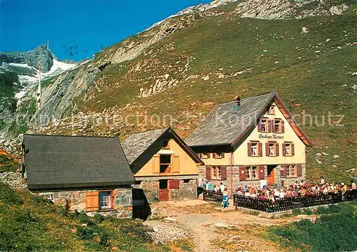 AK / Ansichtskarte Weissbad Berggasthaus Mesmer mit Blauem Schnee und Saentis Kat. Weissbad