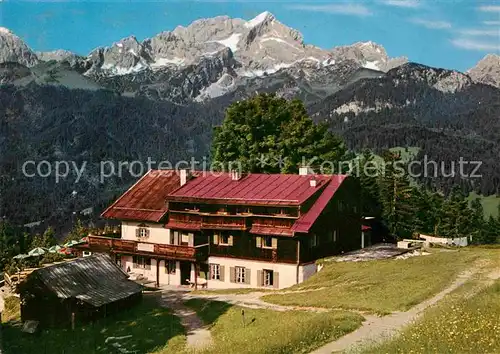 AK / Ansichtskarte Garmisch Partenkirchen Berggasthof Eckbauer Kat. Garmisch Partenkirchen