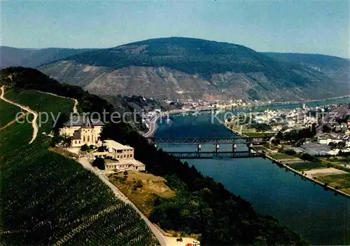 AK / Ansichtskarte Alf Bullay Mosel Fliegeraufnahme Berghotel Jugensdheim Moselbruecke