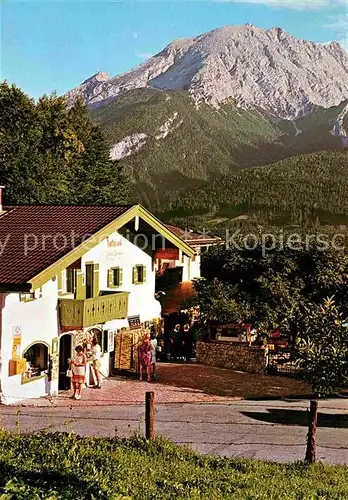 AK / Ansichtskarte Ramsau Berchtesgaden Berggaststaette Zipfhaeusl Kat. Ramsau b.Berchtesgaden