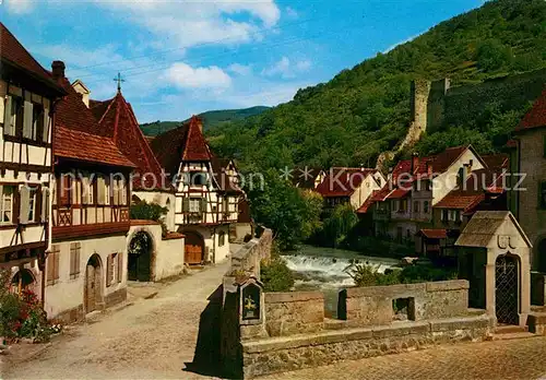 AK / Ansichtskarte Kaysersberg Haut Rhin Rue de l Oberhof et le Weiss Kat. Kaysersberg