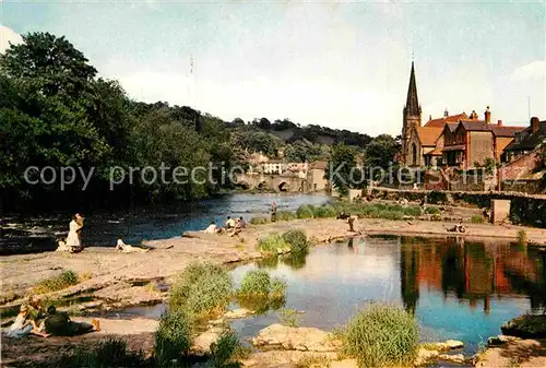 AK / Ansichtskarte Denbighshire Llangollen from the River Dee Kat. Denbighshire