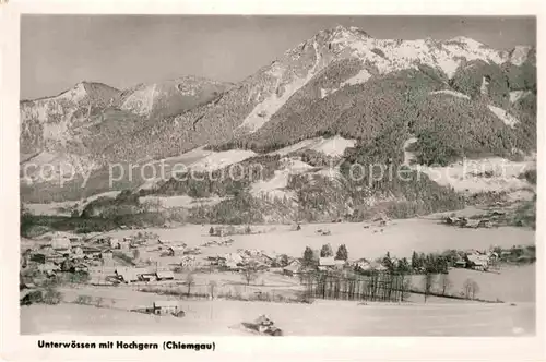 AK / Ansichtskarte Unterwoessen Hochgern Winterlandschaft Kat. Unterwoessen