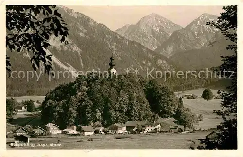 AK / Ansichtskarte Ruhpolding Kirche Alpen Kat. Ruhpolding