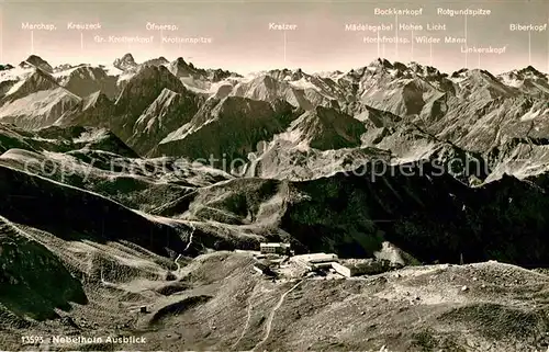 AK / Ansichtskarte Oberstdorf Nebelhorn Edmund Probst Haus Kat. Oberstdorf