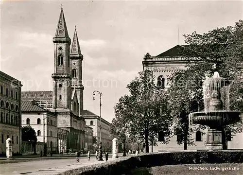 AK / Ansichtskarte Muenchen Ludwigskirche  Kat. Muenchen