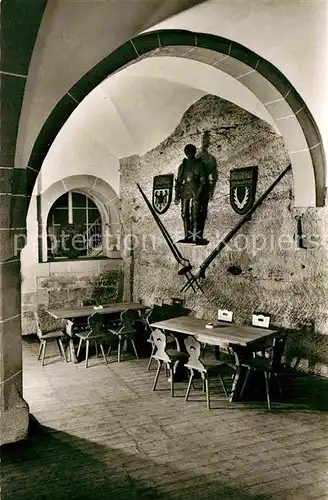 AK / Ansichtskarte Bergzabern Bad Burg Berwartstein Gaststaette im frueheren Rittersaal Kat. Bad Bergzabern