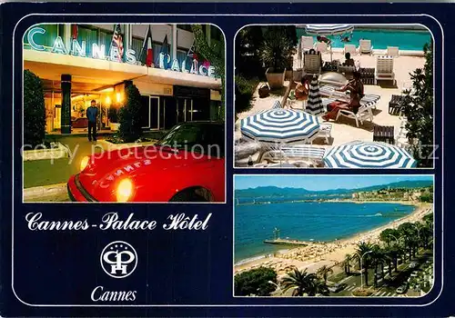 AK / Ansichtskarte Cannes Alpes Maritimes Palace Hotel Strand Empfang Kat. Cannes