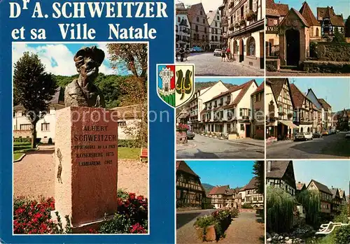 AK / Ansichtskarte Kaysersberg Haut Rhin Altstadt Denkmal Albert Schweizer  Kat. Kaysersberg