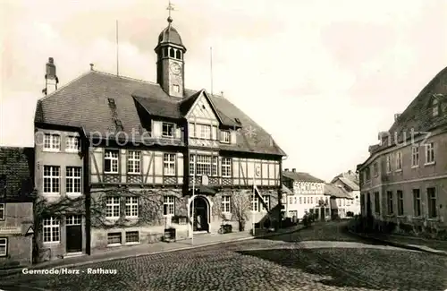 AK / Ansichtskarte Gernrode Harz Rathaus Kat. Gernrode Harz