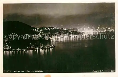 AK / Ansichtskarte Rio de Janeiro Vista noturna Kat. Rio de Janeiro