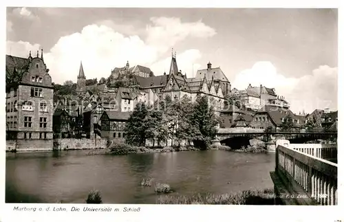 AK / Ansichtskarte Marburg Lahn Schloss Universitaet Kat. Marburg