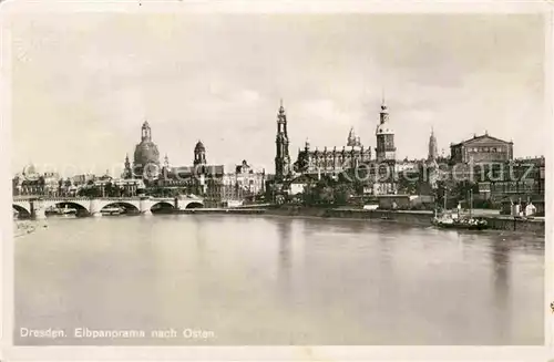 AK / Ansichtskarte Dresden Elbpanorama Kat. Dresden Elbe