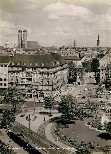 AK / Ansichtskarte Muenchen Matthaeuskirche Sendlingertorplatz Kat. Muenchen