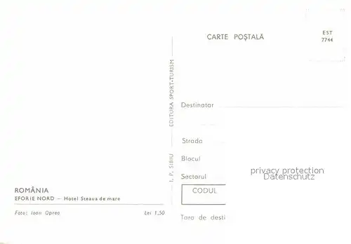 AK / Ansichtskarte Eforie Nord Hotel Steaua de Mare Kat. Rumaenien