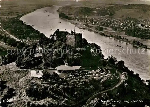 AK / Ansichtskarte Niederbreisig Bad Fliegeraufnahme Burg Rheineck Kat. Bad Breisig