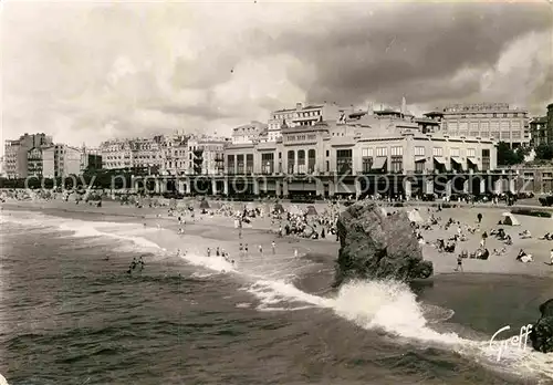 AK / Ansichtskarte Biarritz Pyrenees Atlantiques Strand Casino Kat. Biarritz