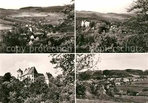 AK / Ansichtskarte Baerenstein Altenberg Schloss Panoramen