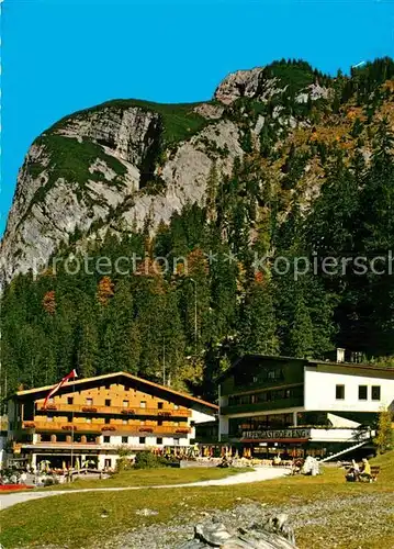 AK / Ansichtskarte Eng Hinterriss Tirol Alpengasthof und Cafe Eng am Grossen Ahornboden