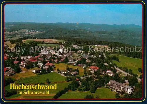 AK / Ansichtskarte Hoechenschwand Fliegeraufnahme Kat. Hoechenschwand