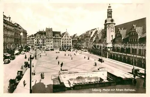 AK / Ansichtskarte Leipzig Markt mit altem Rathaus Kat. Leipzig