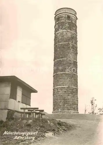 AK / Ansichtskarte Adlersberg Stutenhaus Aussichtsturm Naherholungsgebiet Handabzug Kat. Schmiedefeld Rennsteig