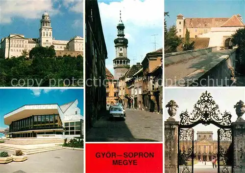 AK / Ansichtskarte Gyoer Schloss Kirche Tor Stadtansichten  Kat. Ungarn