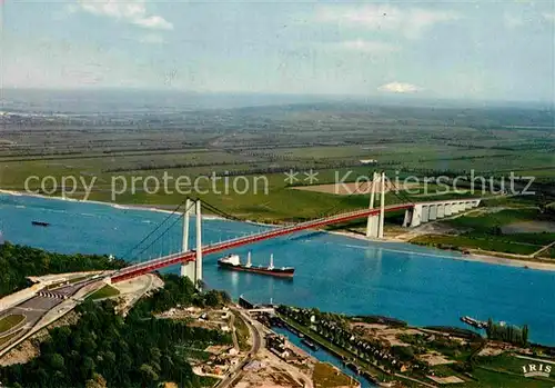 AK / Ansichtskarte Le Havre Fliegeraufnahme Le Pont Tancarville  Kat. Le Havre