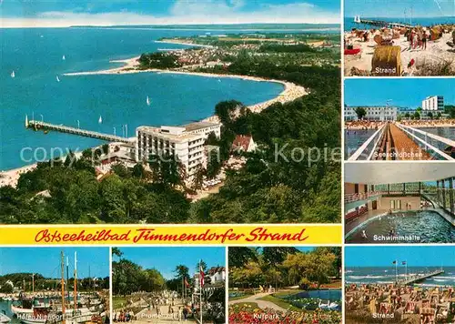 AK / Ansichtskarte Timmendorfer Strand Schwimmbad Strand Kurpark Hafen Niendorf Kat. Timmendorfer Strand