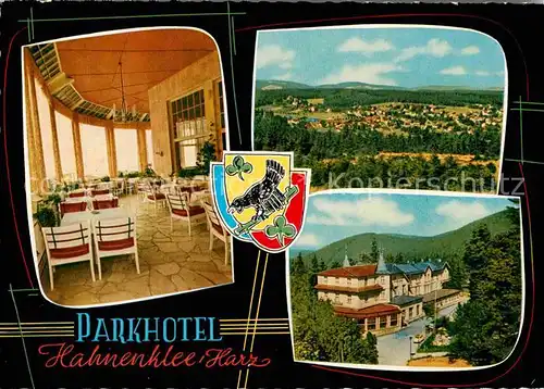 AK / Ansichtskarte Hahnenklee Bockswiese Harz Parkhotel Fliegeraufnahme  Kat. Goslar