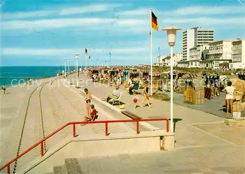 AK / Ansichtskarte Norderney Nordseebad Strandpromenade Kaiserstrasse Kat. Norderney