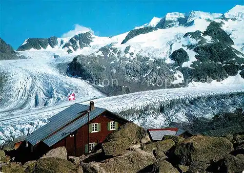 AK / Ansichtskarte Piz Palue Boval Huette  Persgletscher Kat. Piz Palue