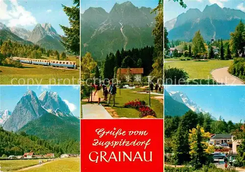 AK / Ansichtskarte Grainau Zugspitzbahn Golfplatz Waxensteine Kurpark Hammersbach Kat. Grainau