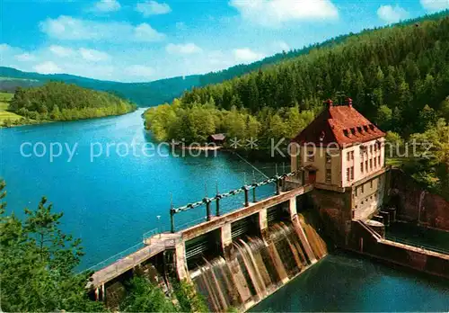 AK / Ansichtskarte Hoellensteinsee Kraftwerk Kat. Viechtach