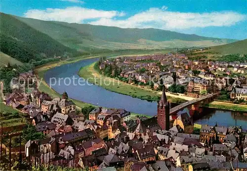 AK / Ansichtskarte Bernkastel Kues Moselpartie Fliegeraufnahme Kat. Bernkastel Kues