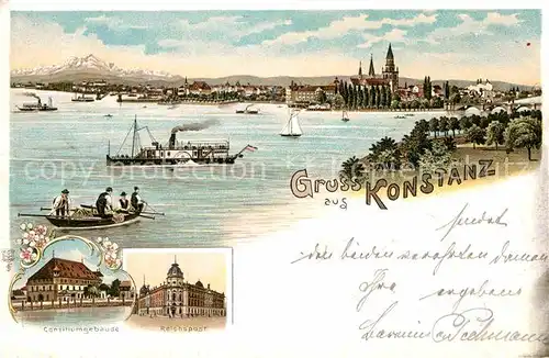 AK / Ansichtskarte Konstanz Bodensee Consiliumgebaeude Reichspost  Kat. Konstanz