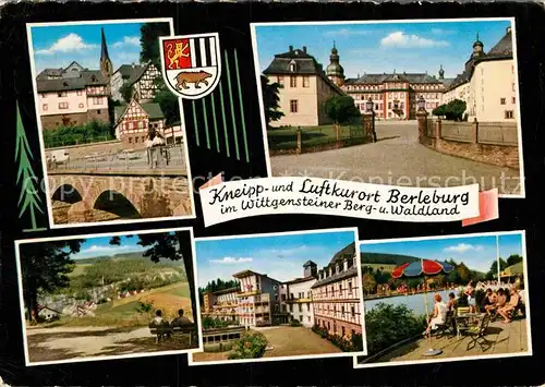 AK / Ansichtskarte Berleburg Bad Schloss Stadtansicht Panorama Kat. Bad Berleburg