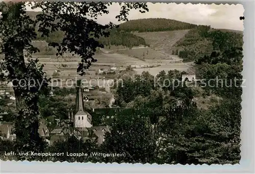 AK / Ansichtskarte Laasphe Panorama Kirche Kat. Bad Laasphe