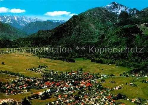 AK / Ansichtskarte Grassau Chiemgau Hochplatte Wilder Kaiser Fliegeraufnahme Kat. Grassau