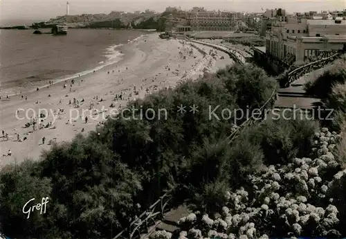 AK / Ansichtskarte Biarritz Pyrenees Atlantiques Grosser Strand Kat. Biarritz