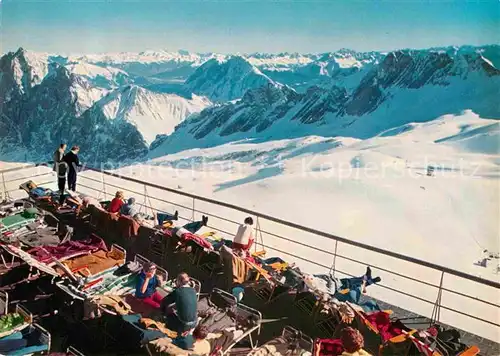 AK / Ansichtskarte Zugspitzbahn Hotel Schneefernerhaus Winter Kat. Eisenbahn