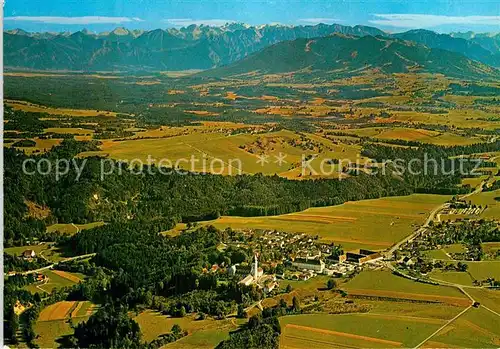 AK / Ansichtskarte Rottenbuch Inn Fliegeraufnahme Hoernle Ester  und Karwendelgebirge Kat. Schwindegg