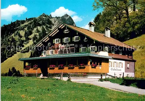 AK / Ansichtskarte Hinterstein Bad Hindelang Giebelhaus