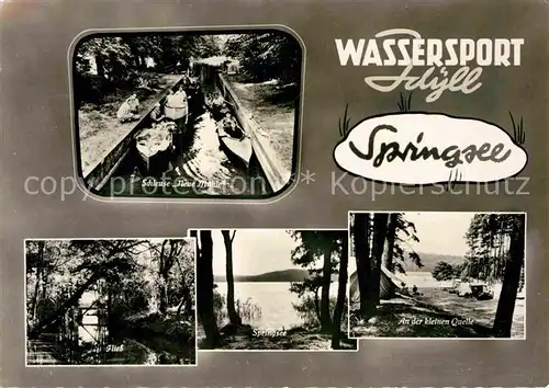 AK / Ansichtskarte Wendisch Rietz Wassersport Idyll Springsee Schleuse Neue Muehle  Kat. Wendisch Rietz